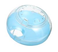Mikikit Hamster Cage Supply with White Space Capsule Tunnel Bath Container, Plastic Tub for Hamster Bathing and Toilet, Suitable for Pet Use and Easy Assembly