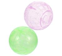 Mikikit Hamster Exercise Balls 2Pcs 10Cm Running for Gerbil and Guinea Pig Small Pets Activity