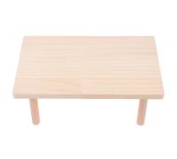 Mikikit Hamster Wooden Board Practical Toy Gnawing Prevention Toy Beige Second Floor Board Design Encouraging Pet Exercises Physical and Mental Health Small Pet Habitat Accessory