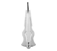 Mikikit Handcrafted Russian Jaw Harp Mouth Harp Ethnic Instrument Silver Curved Design Bright Tone for Folk and Modern Music Suitable for Beginners and Professional Performers