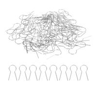 Mikikit Hanging Burning Needles Firing Tungsten Wire R-Shaped 100pcs for and Creating Ceramic Jewelry, Sturdy Clay Firing Tool for Crafts and Home Decor