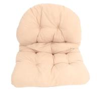 Mikikit Hanging Egg Chair Cushion Replacement, Thickened Khaki Rattan Swing Seat Pad, Comfortable Outdoor Garden Hammock Basket Seat Cushion for Patio Furniture