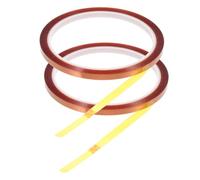 Mikikit Heat Resistant Sublimation Tape 2 Rolls 5cm X 3 High Temperature Double-sided Tape for Heat Press Transfer and Professional Sublimation Use