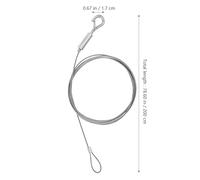Mikikit Heavy Duty 2m Stainless Steel Picture Wire Cord for Mirror Hanging Hardware, Artwork and Craft Display, Sturdy Hanging Wire for Picture Frames and Lamps