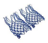 Mikikit Heavy Duty Basketball Net Replacement 2Pcs Blue Weatherproof Nylon for Outdoor Courts Easy Installation Suitable for Backyard and School Playgrounds