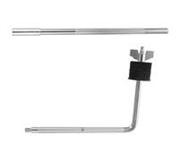 Mikikit Heavy Duty Cymbal Extension Bracket with Zinc Alloy Clamp for Drum Set, Lightweight Silver Cymbal Boom Arm Suitable for Performance Needs and Settings