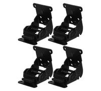 Mikikit Heavy Duty Folding Brackets with Automatic Spring Loaded Action 4pcs Stainless Steel Self Locking Hinges 90-180 Degree Foldable Bed Legs Support for Office and Small Apartments