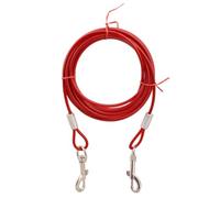 Mikikit Heavy Duty Steel Leash Chain Dog Rope 5mm X 5m with Double Head Design for Pets, Fashion Style with Creative Decoration, Balances Freedom and Control for Outdoor Training