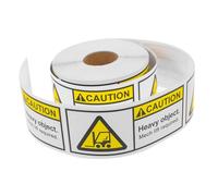 Mikikit Heavy Duty Team Lift Shipping Labels Large Caution Stickers for Moving Boxes Strong Adhesive Package Warning Stickers Per Roll for Logistics and Warehouse Use
