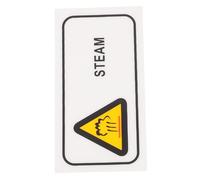 Mikikit High Temperature Steam Warning Label, Waterproof Caution Hot Surface Sticker for Industrial Equipment, Safety Sign for Hot Steam Hazard and Burn Prevention