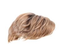 Mikikit Highlighted Short Wig Women Synthetic Hair Secure And Comfortable Cap Accessories For Trendy European Party Dress Weddings