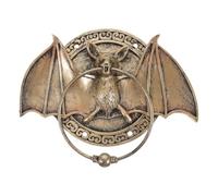 Mikikit Hotel Security Knocker Bat Door Knocker Resin Material Front Door Knocker Home Security Upgrade