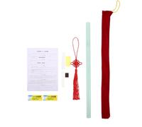 Mikikit Imitation Jade Flute for Beginners Key Traditional Chinese Music Instrument Plastic Material Complete Accessories for Learning and Entertainment during Holiday Events