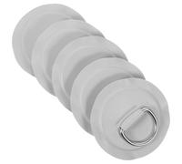 Mikikit Inflatable Boat and Kayak D Ring Accessory Kit 5Pcs Stainless Steel Paddle Board Repair Patches and Detachable Buckle System