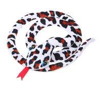 Mikikit Interactive Plush Cat Snake Catnip Leopard Print Soft Chew for Indoor Cats and Kittens Enrichment and Play