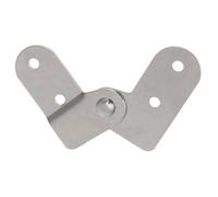 Mikikit Iron Folding Hinge with Two-Fold Support Rod for Attic Ladder Replacement in Indoor Offices and Outdoor Markets