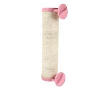 Mikikit Kitten Scratching Post with Hammock and Sisal Grinding Pole, Super Solid Construction Portable Cat Scratcher for Home Use with Creative Design in Pink Random Color
