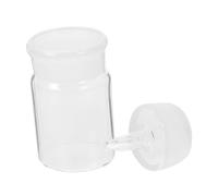 Mikikit Laboratory Glass Weighing Bottle Smooth Surface Chemical Weighing Jar for Accurate Sample Measurement in Experiments and Classroom Use