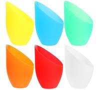 Mikikit Lamp Shades Not Easy to Melt or Break 6pcs Plastic Small for Wall Lamps Calla and Barrel Shape Indoor Light Covers Retro Style