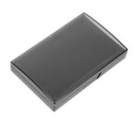 Mikikit Large Quick-Dry Black Ink Pad for Stamps, 138x86mm Plastic Case Financial Stamp Pad, Sturdy Stamping Ink for Office and DIY Calligraphy Use