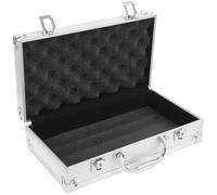 Mikikit Large Tools Box Aluminium Alloy Metal Tool Case with Lockable Design and Sturdy Construction, Easy to Open and Close, for Outdoor Travel and Medicine Storage