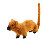 Mikikit Lifelike Weasel Animal Model Figurine for Educational Use Office Decor and Photography Props Realistic Wildlife Simulation for Learning and Creative Projects