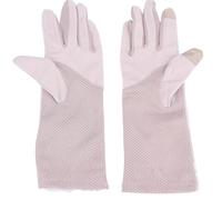 Mikikit Lightweight Easy Lace Screen Ice Gloves Touch to Women Silk for Put Take Summer and Cycling Outdoor Activities