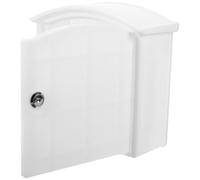 Mikikit Lockable Plastic Milk Box for Home Use Lightweight and Space Saving Plastic Milk Box with Wall Mount for Packages Outdoor