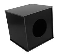 Mikikit Lottery Box Raffle Box Black 20cm Cubic Plastic Storage Ticket Collection Case for Business Fundraising Party Voting and Donation Events