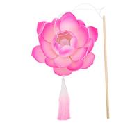 Mikikit Luminous Lotus Lamp Chinese Style Performance Lotus Lamp for Photography Ornament Portable Lighting for Photo Scene Decor
