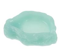 Mikikit Luminous Reptile Water Dish Glow the Dark Resin Feeding Bowl for Small Animals and Pets, Suitable for Tortoise Enclosure Accessories and Gecko Food Feeding