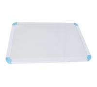 Mikikit Magnetic A4 Dry Erase Board Small Double-Sided Whiteboard with Blue Frame Hanging and Handheld Writing Board for Office Home School Classroom Use