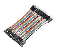 Mikikit Male to Female Jumper Wires 40Pcs 10Cm Breadboard Wire Cable Set for Electronic Projects Prototyping Compatible with Pin Headers