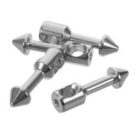 Mikikit Marine-Grade Stainless Steel Spearfishing Band Longevity Inserts 4Pcs for Euro-Style Band End and Underwater Fishing Equipment