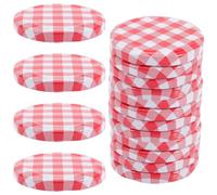 Mikikit Mason Wide Mouth Canning Jar Lids 40Pcs Airtight Sealing Covers 74Mm for Preserving and Storage
