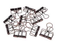 Mikikit Metal Binder Clips with Compact and Light Design 10pcs for Office and Home Use Alloy Hollow Paper Clamps Organize Files and Clip Paper Efficiently for Office Workers