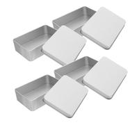 Mikikit Metal Dice Holder Containers 4Pcs Iron Dice Cases with Foam Inserts for Board Game Storage at Home or on the Go