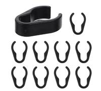 Mikikit Microphone Cable Clamps 10Pcs Plastic Clips for Flexible Mic Cord Management in Home Studio and Live Concert Settings