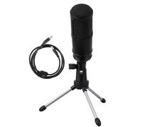Mikikit Microphone Environmental Noise, Handle and Laptops Conferences USB Mic Condenser with Cardioid Pattern Zinc Alloy Construction Accurately Capture Human Voice, Includes