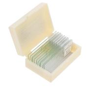 Mikikit Microscope Slides Glass Bioexperiment Slides Well Polished Smooth Edges for Labs Basic Biological Science Education Students College Students