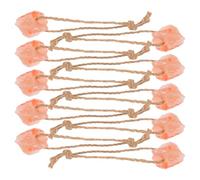 Mikikit Mineral Salt Chew for Animals with Hanging Ropes, 10Pcs Small Salt Blocks for Deer, Horses, and Cattle, Supports Healthy Growth and Bone Strength