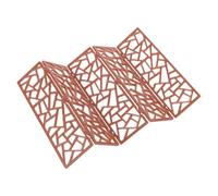 Mikikit Mini Folding Chinese Traditional Screen Divider 1:20 Scale Plastic Decorative Screen Model with Space-saving Design and Classic Oriental Elegance