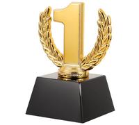 Mikikit Mini Gold Plastic Award Trophy, Compact Competition Trophy Cup, Early Learning Game Prize for School Sports and Party Rewards