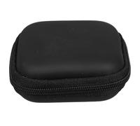 Mikikit Mini Headphone Storage Box Case Portable Hard Eva Earphone Carrying Case with Soft Lining and Mesh Pocket for Travel Accessories