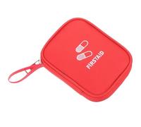 Mikikit Mini Portable First Aid Bag Oxford Cloth Medicine Case with Excellent Protection for Medicines, Compact Storage Bag for Bike and Motorcycle Travel