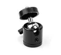 Mikikit Mini Tripod Ball Head 1/4 Threaded Camera Camcorder Tripod Head 360 Degree Rotation Black for DSLR and Video Recording