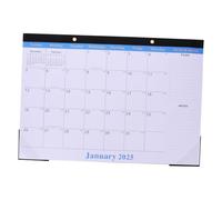 Mikikit Month Office Wall Calendar with Transparent Corner Protectors Sturdy Monthly Planner for Home and Practical English Hanging Calendar with Space for Notes and Daily Planning