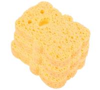 Mikikit Natural Cellulose Bath Sponges Shower Sponges 3pcs Made from Wood Pulp Cellulose, Soft and Comfortable for Gentle Cleaning for Adults and Baby Wash the Shower
