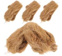 Mikikit Natural Jute Fire Starters Camping Fire Starter 4pcs Lightweight and Easy to Carry for Outdoor Survival Supplies and Hiking Emergency Use