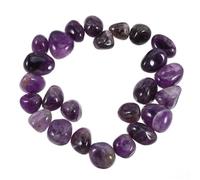 Mikikit Natural Purple Quartz Crystal Stones and 2-3cm Irregularly Shaped Polished Vase Fillers Aquarium Pebbles 300g Healing Crystals for Crafting Jewellery and Home Decor